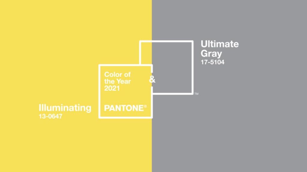 Colores Pantone 2021 Ultimate Grey Illuminating